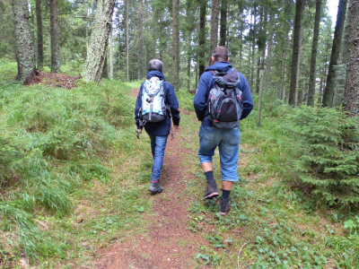Wanderung in den Sonnenaufgang