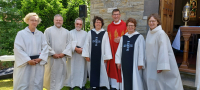 Im Pfingstgottesdienst neue Begräbnisleiter vorgestellt
