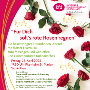 kfd „Für dich soll&#039;s rote Rosen regnen....“