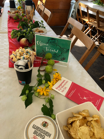 Große Wiedersehensfreude beim offenen Tisch