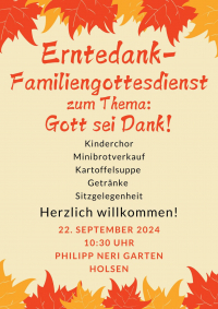 Erntedank-Familiengottesdienst