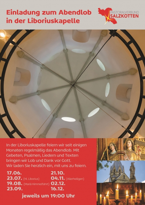 Einladung zum Abendlob in der Liboriuskapelle