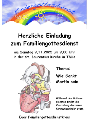 Familiengottesdienst in Thüle