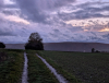 Wanderung in den Sonnenuntergang