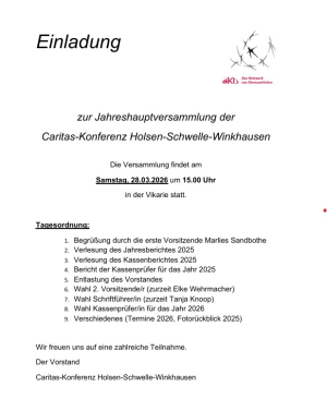 Einladung zur Jahreshauptversammlung