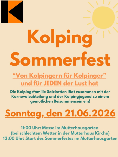 Kolping-Sommerfest im Mutterhausgarten