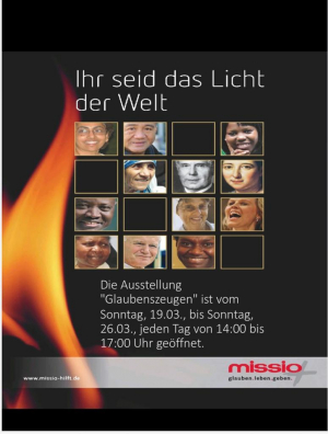 missio-Ausstellung „Glaubenszeugen“ in St. Marien