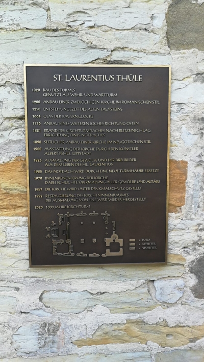 Kirchbaugeschichte der Kirche St. Laurentius Thüle