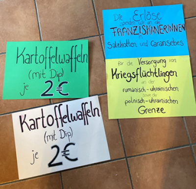 St. Johannes Messdienerleitung unterstützen Fransikanerinnen