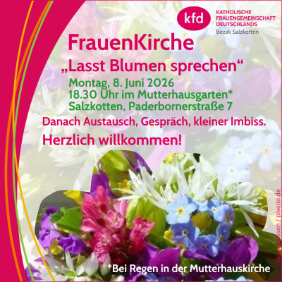 kfd FrauenKirche "Lasst Blumen sprechen"