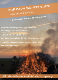 Osterfeuer in Bosenholz