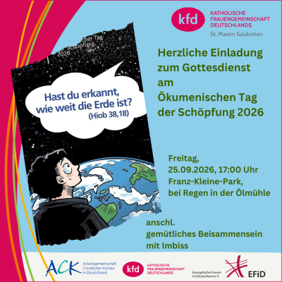 Gottesdienst zum Ökumenischen Schöpfungstag am 25.9.2026