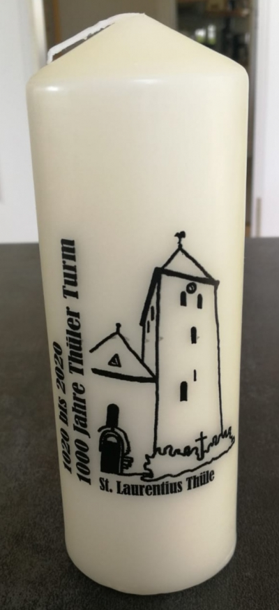 Jubiläumskerzen zum Turmfest