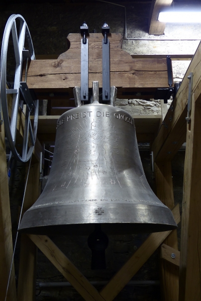 Erstes Läuten der neuen Glocken von St. Johannes