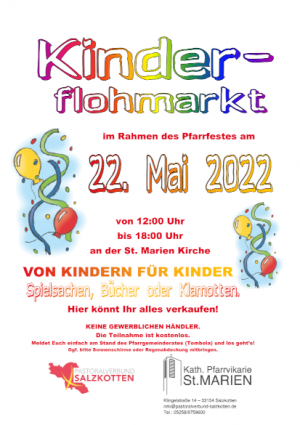 Kinderflohmarkt beim Pfarrfest
