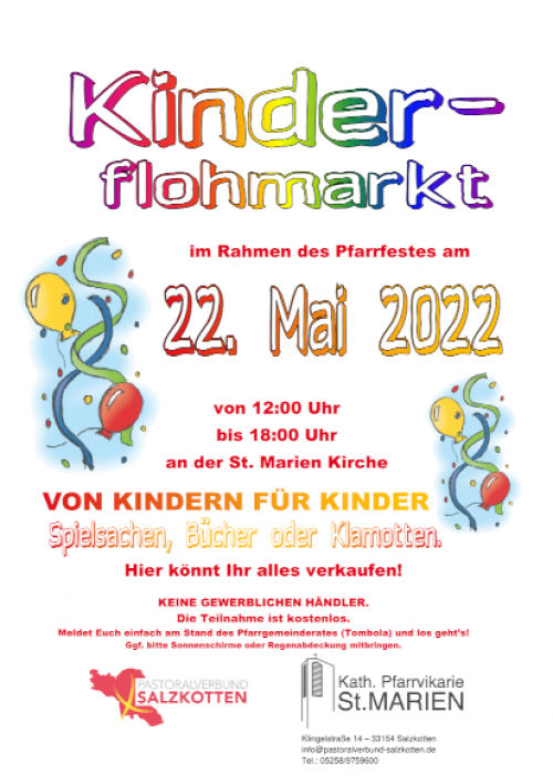Kinderflohmarkt beim Pfarrfest
